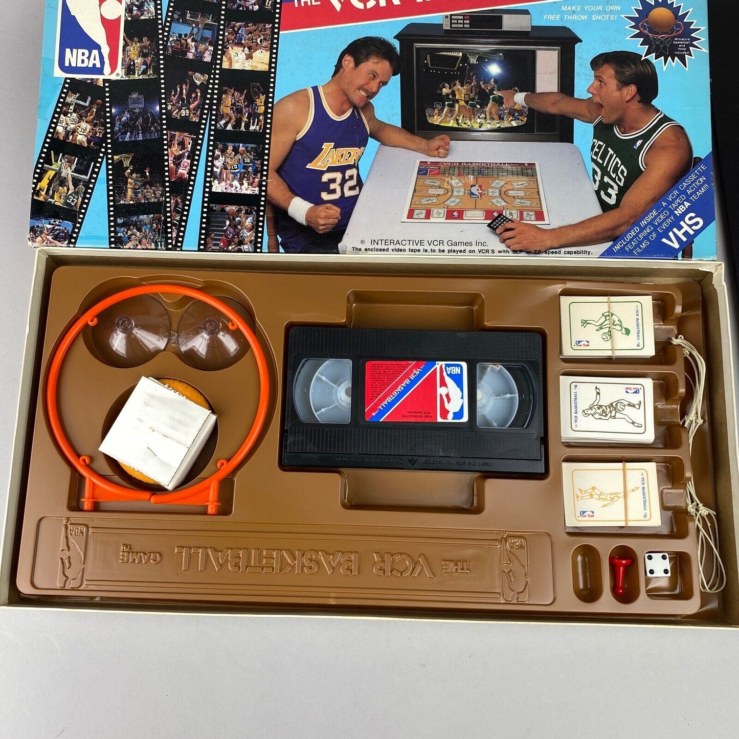 1987 NBA The VCR Basketball Board Game