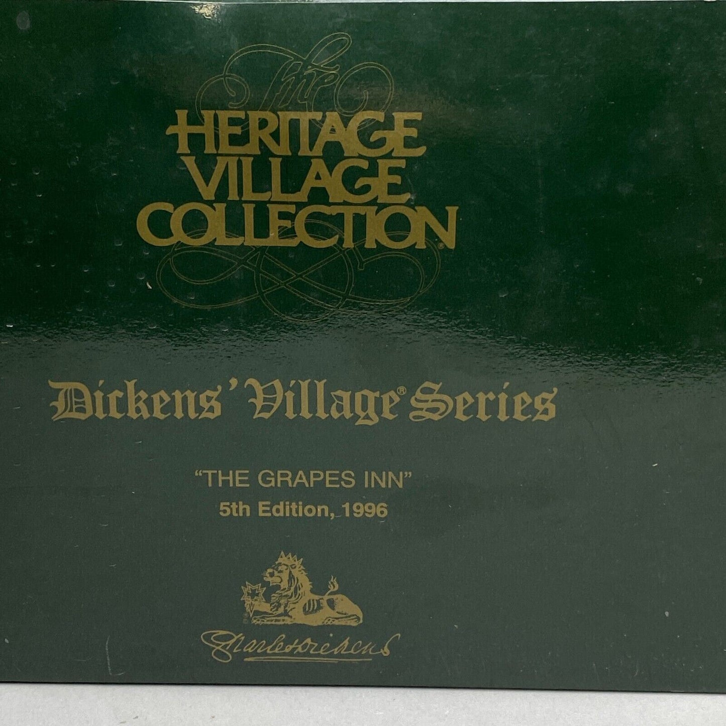 Vintage Charles Dickens Heritage The Grapes Inn 5th Edition