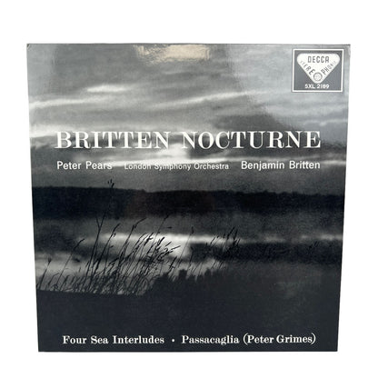 Benjamin Britten Nocturne Decca SXL 2189 Wide Band Groveed NM