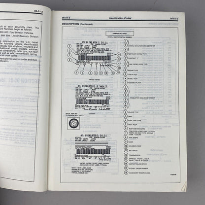 1991 Ford Tempo / Topaz Car Shop Manual - Body, Electrical, Chassis, Powertrain