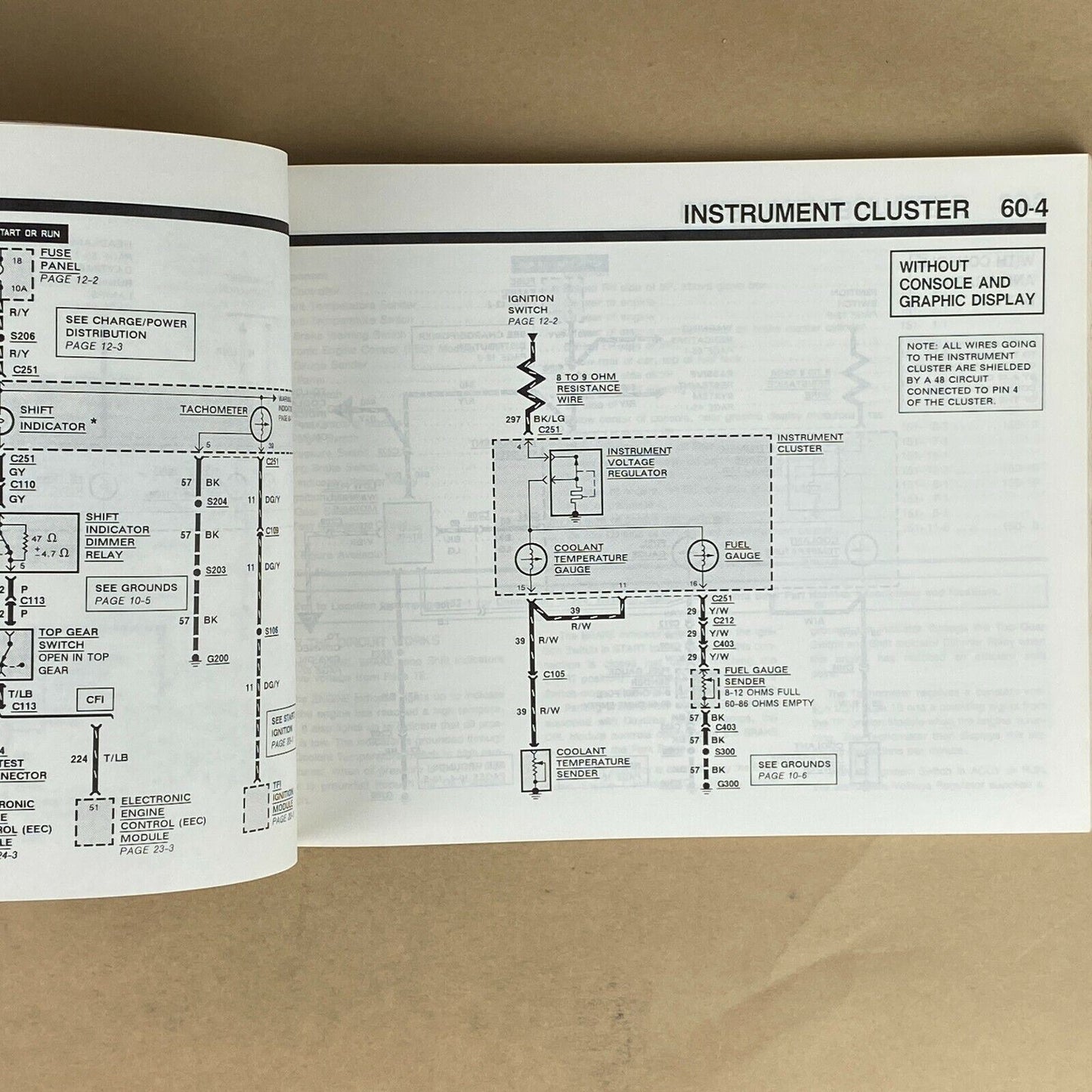 1990 Ford Escort Electrical and Vacuum Trouble Shooting Manual