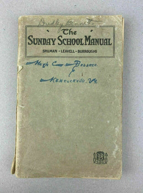 Antique Book - The Sunday School Manual 1923