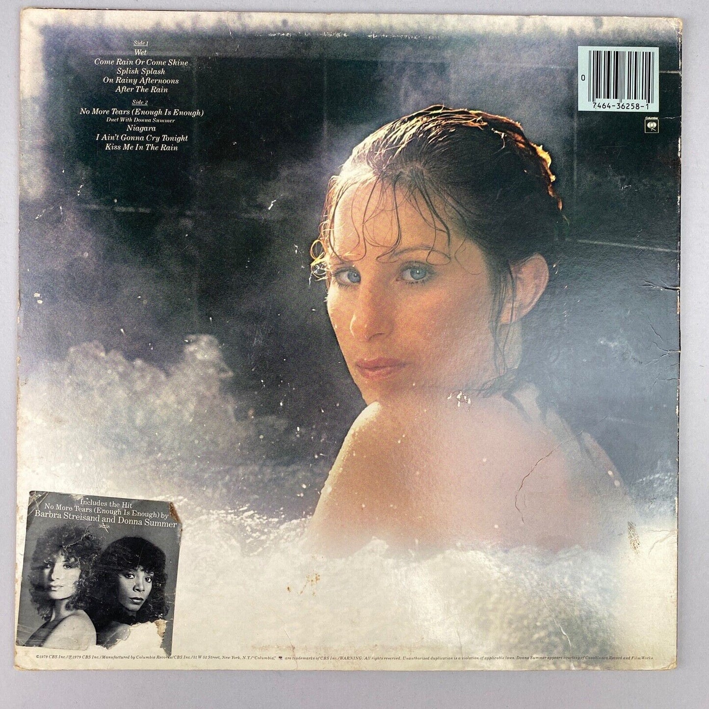 Barbra Streisand Lp 'Wet' On Vinyl Columbia Records