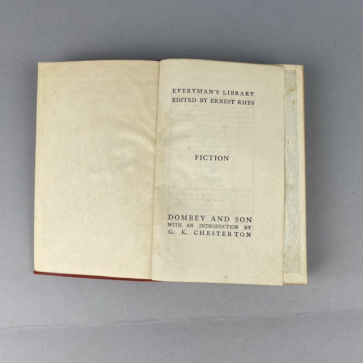 Dealings with the Firm of Dombey and Son by Charles Dickens, printed in GB 1922