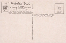 Vintage Hotel Holiday Inn DARIEN, CT. Aerial Postcard CURTEICHCOLOR Ireland