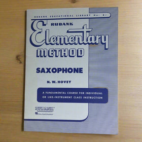 Rubank Elementary Method, Saxophone by N.W. Hovey 49 Pages