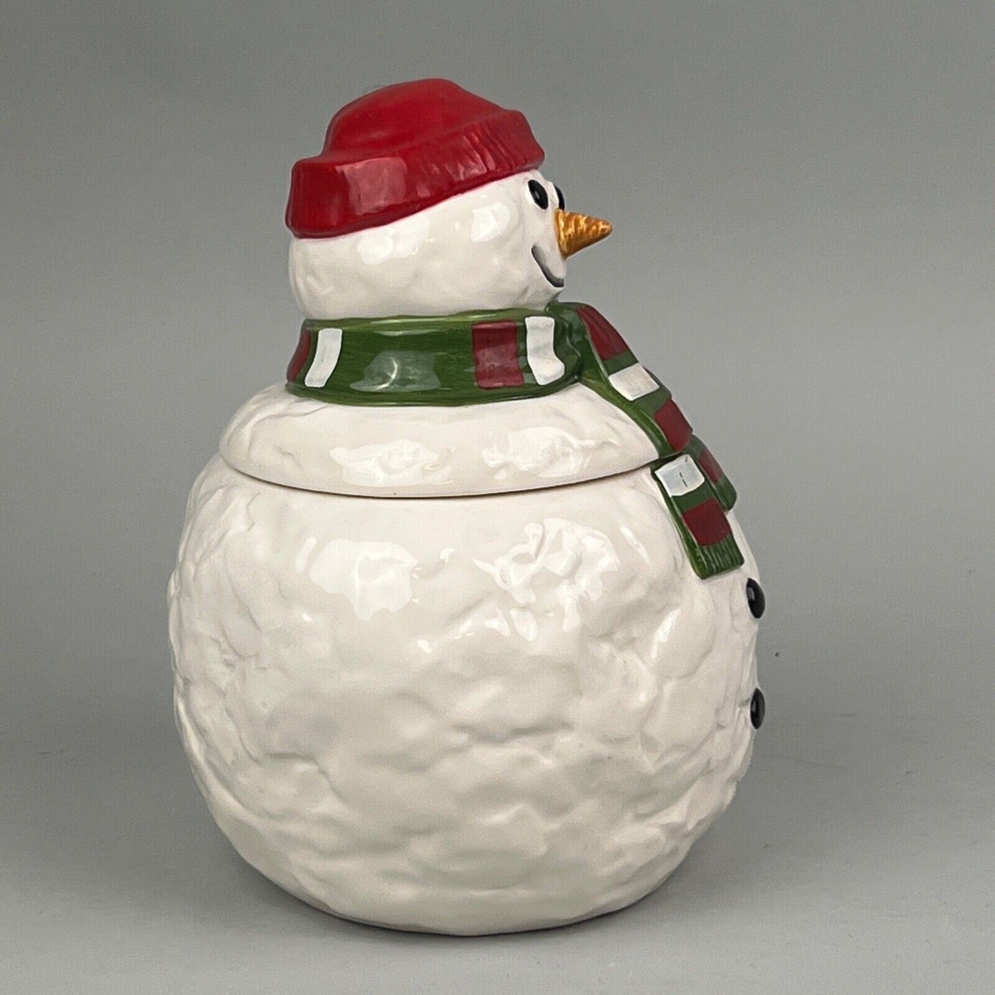 Vintage 1988 Homco Ceramic Snowman 8" Tall