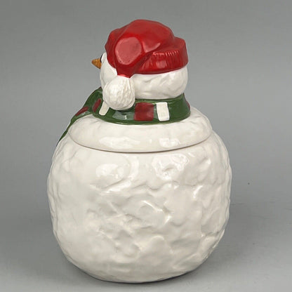 Vintage 1988 Homco Ceramic Snowman 8" Tall