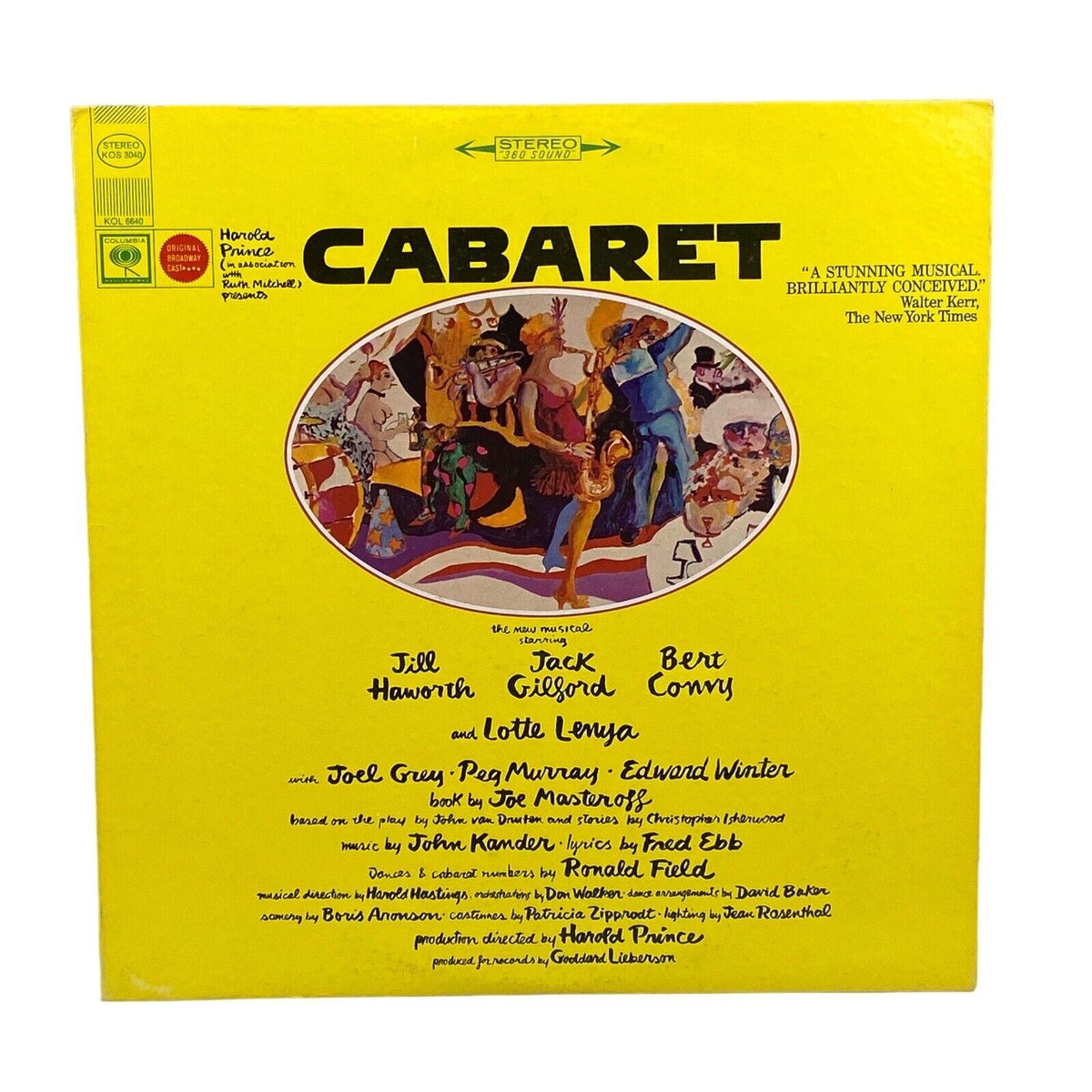 Cabaret Original Broadway Cast Vinyl LP Columbia KOS 3040 1966 Joel Grey Haworth