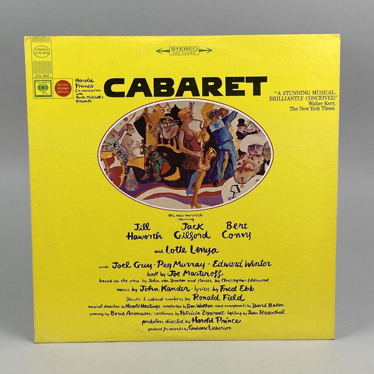 Cabaret Original Broadway Cast Vinyl LP Columbia KOS 3040 1966 Joel Grey Haworth