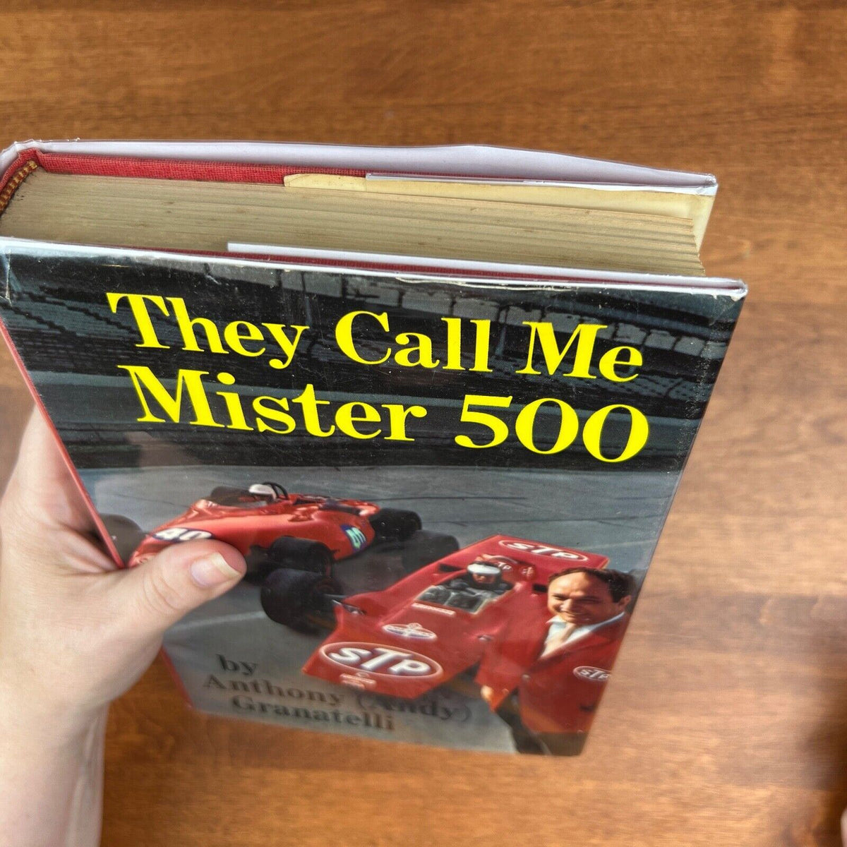 SIGNED Indy 500 racing book "They Call Me Mister 500" Andy Granatelli story