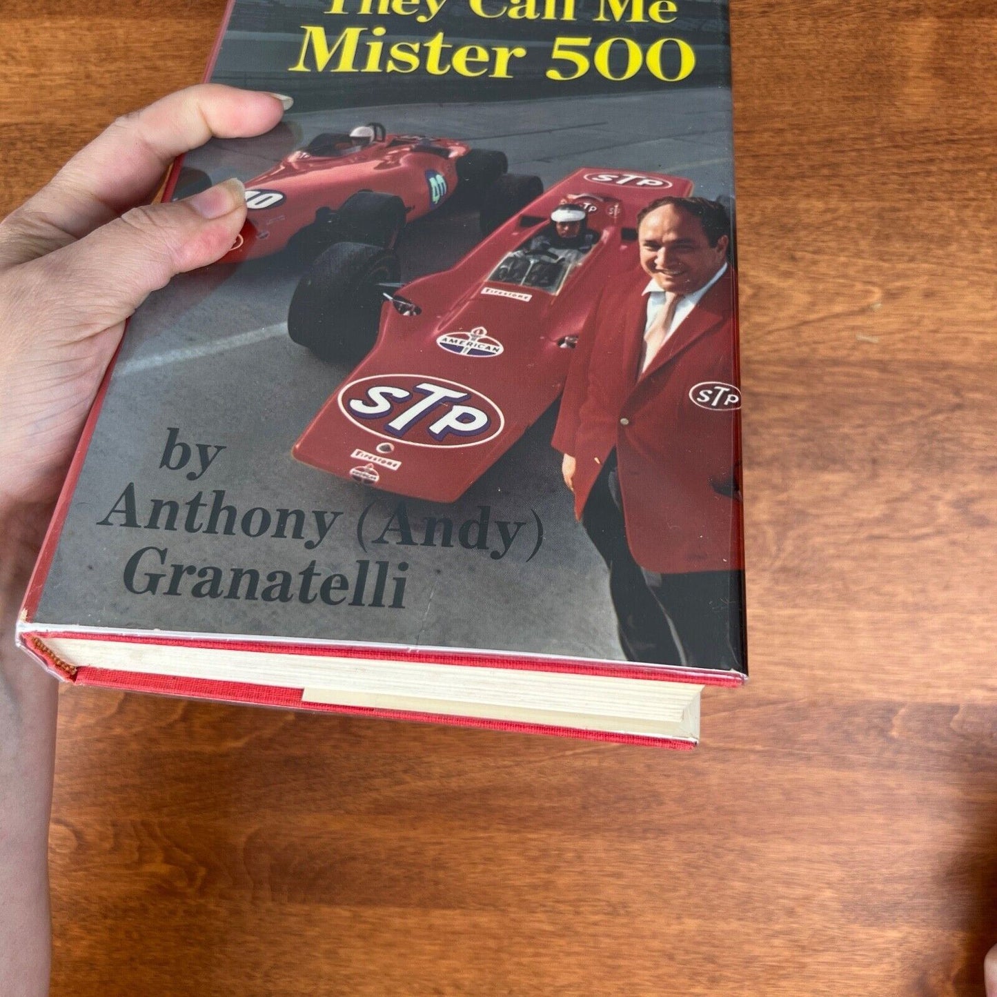 SIGNED Indy 500 racing book "They Call Me Mister 500" Andy Granatelli story