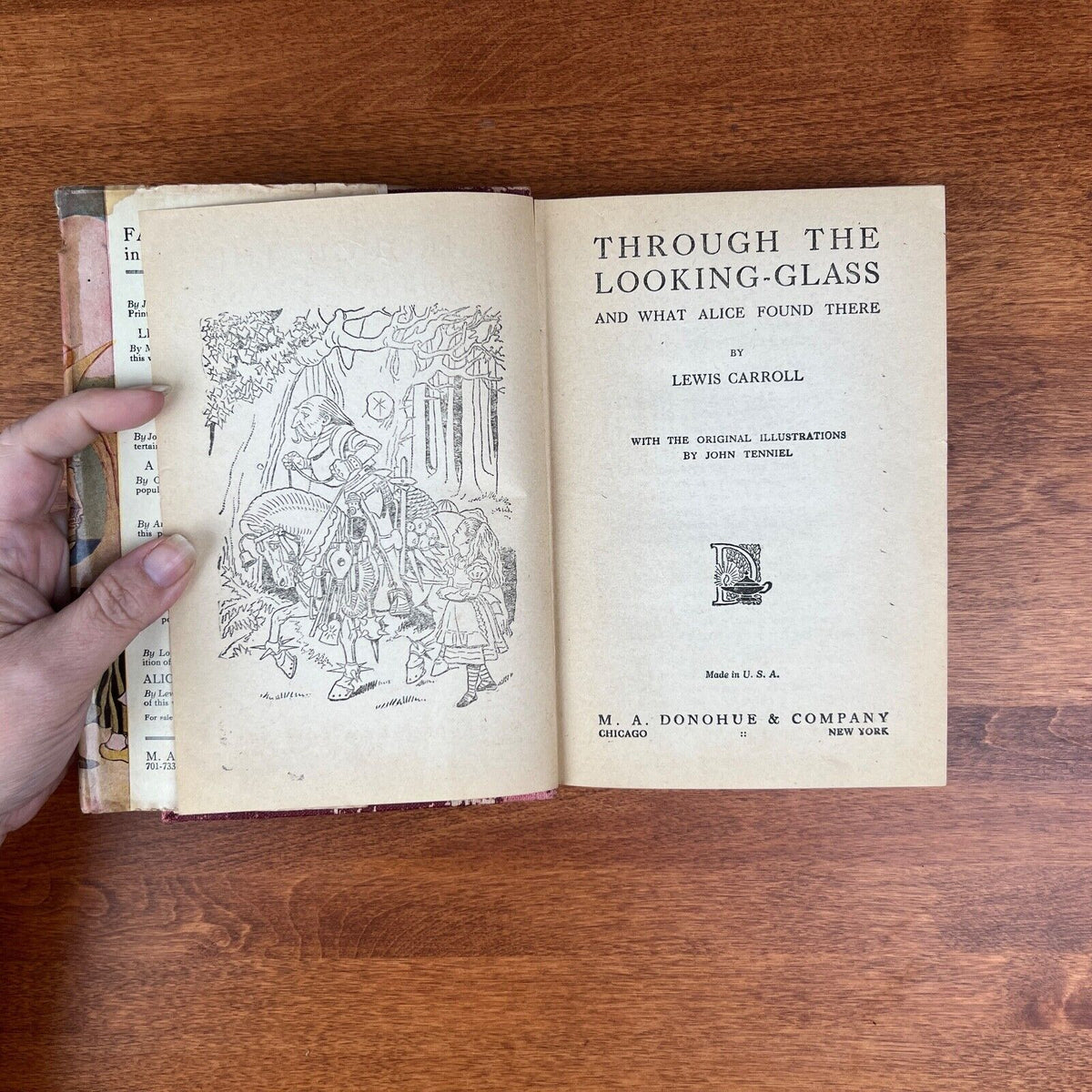 Antique, Alice Through the Looking-Glass by Lewis Carroll