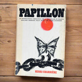 Papillon by Henri Charriere, 1970 French Edition Hardcopy Dust Cover