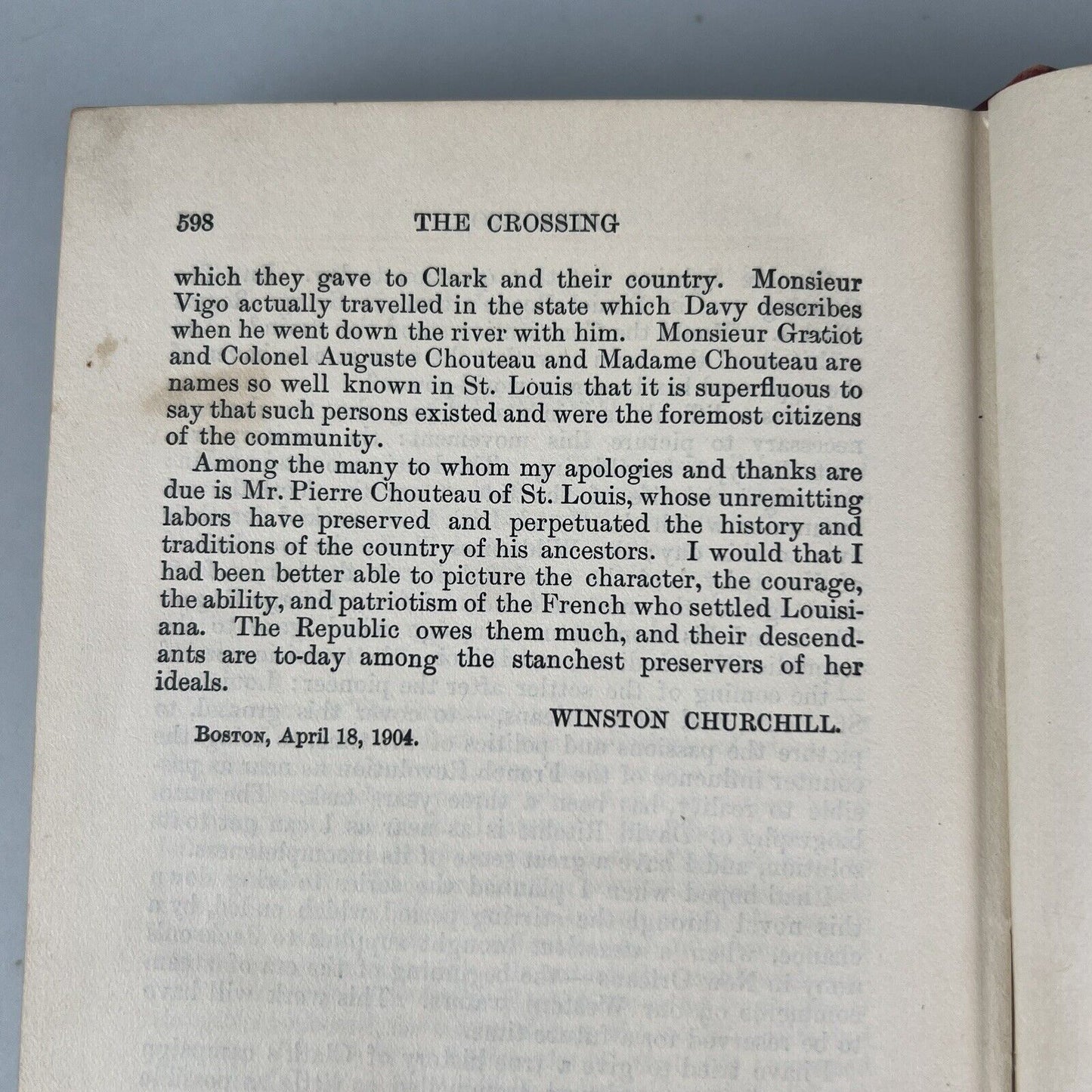 The Crossing by Winston Churchill 1908