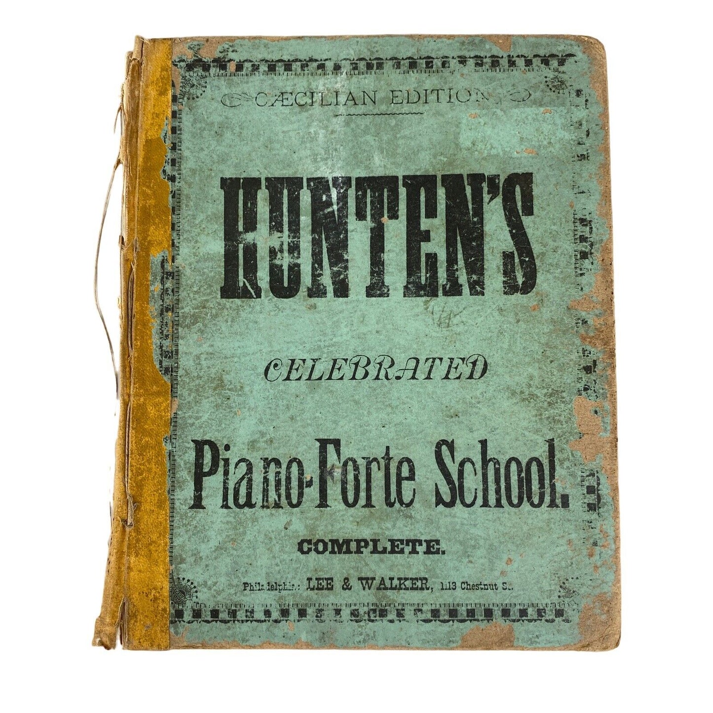 Antique 1884 Hunten's Piano Forte Sicilian Edition (English and French)