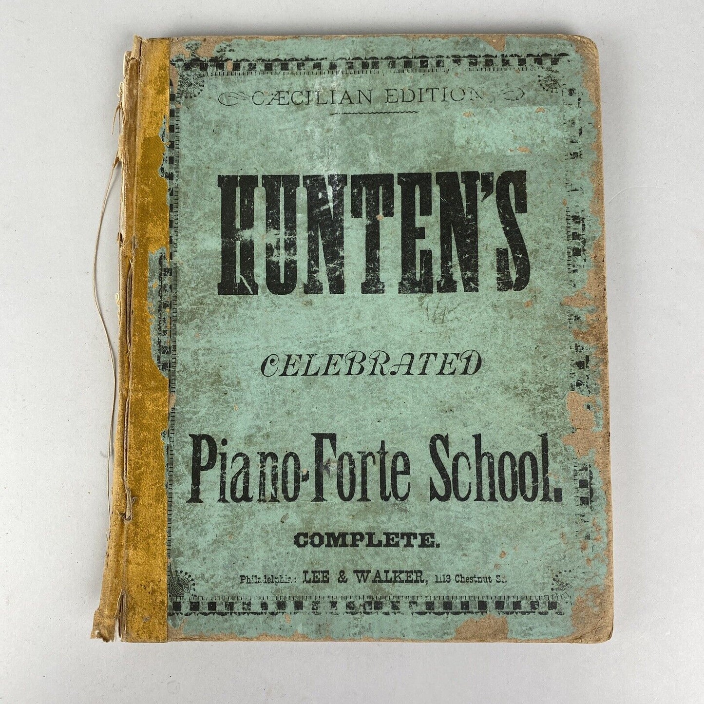 Antique 1884 Hunten's Piano Forte Sicilian Edition (English and French)