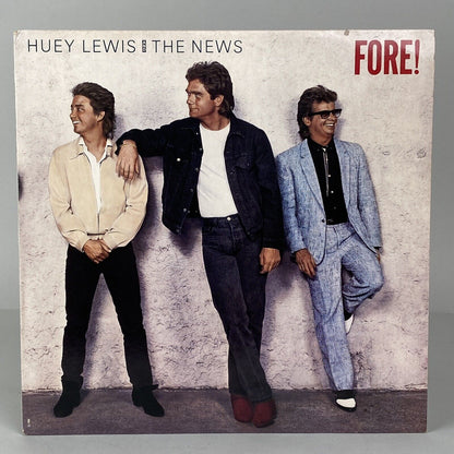 Fore! by Huey Lewis And The News, Vinyl Record 1986 LP