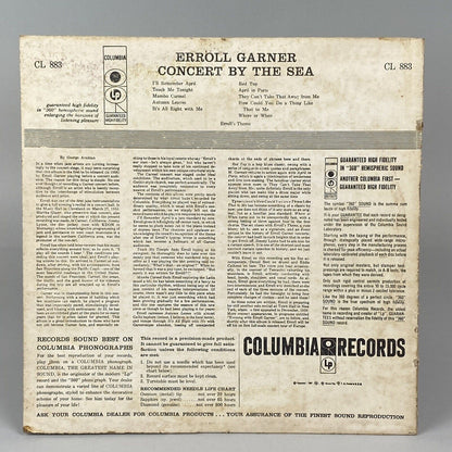 Concert by the Sea - Erroll Garner, Columbia Records Six Eye (6 Eye) Vinyl