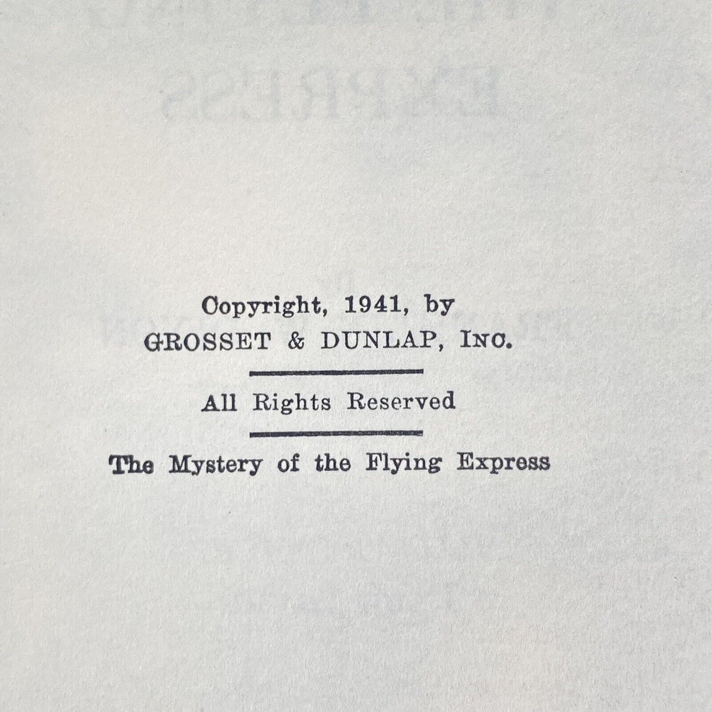 Hardy Boys: The Mystery of the Flying Express by Franklin W. Dixon, Yellow Spine