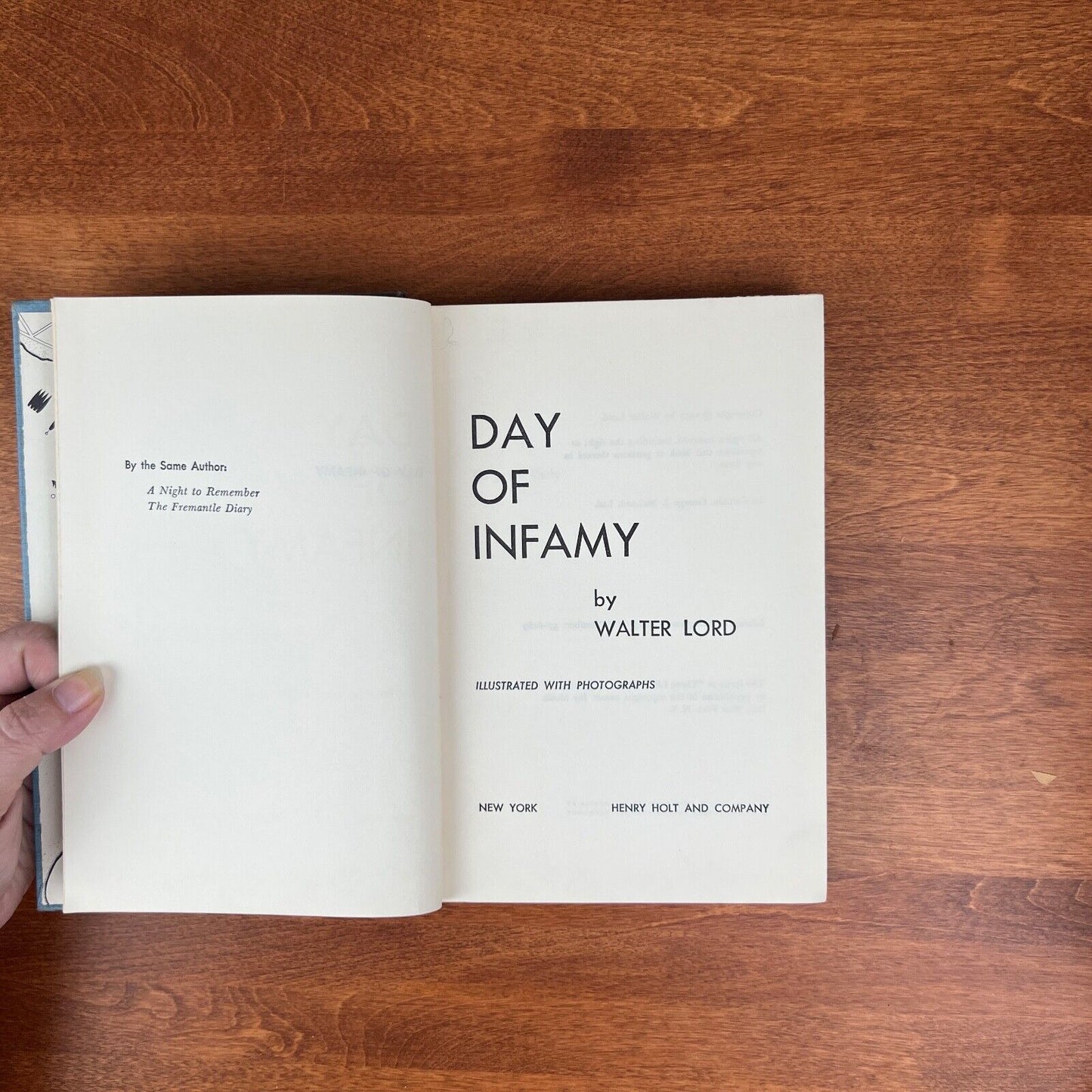 Day of Infamy by Walter Lord 1957 Hardcover