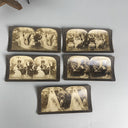 Presko Binocular  Co. Stereoview Picture Cards lot of 17 Victorian, with Viewer