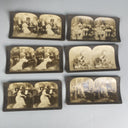 Presko Binocular  Co. Stereoview Picture Cards lot of 17 Victorian, with Viewer