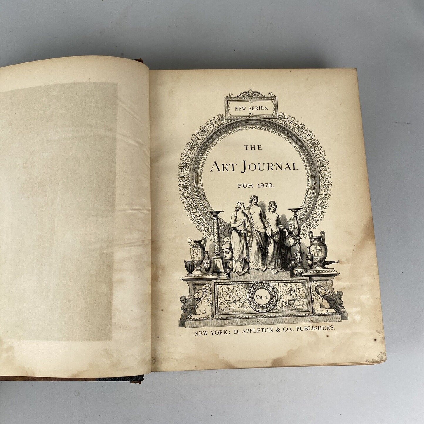 The Art Journal for 1875 Vol. 1 published in New York by Appleton & Co