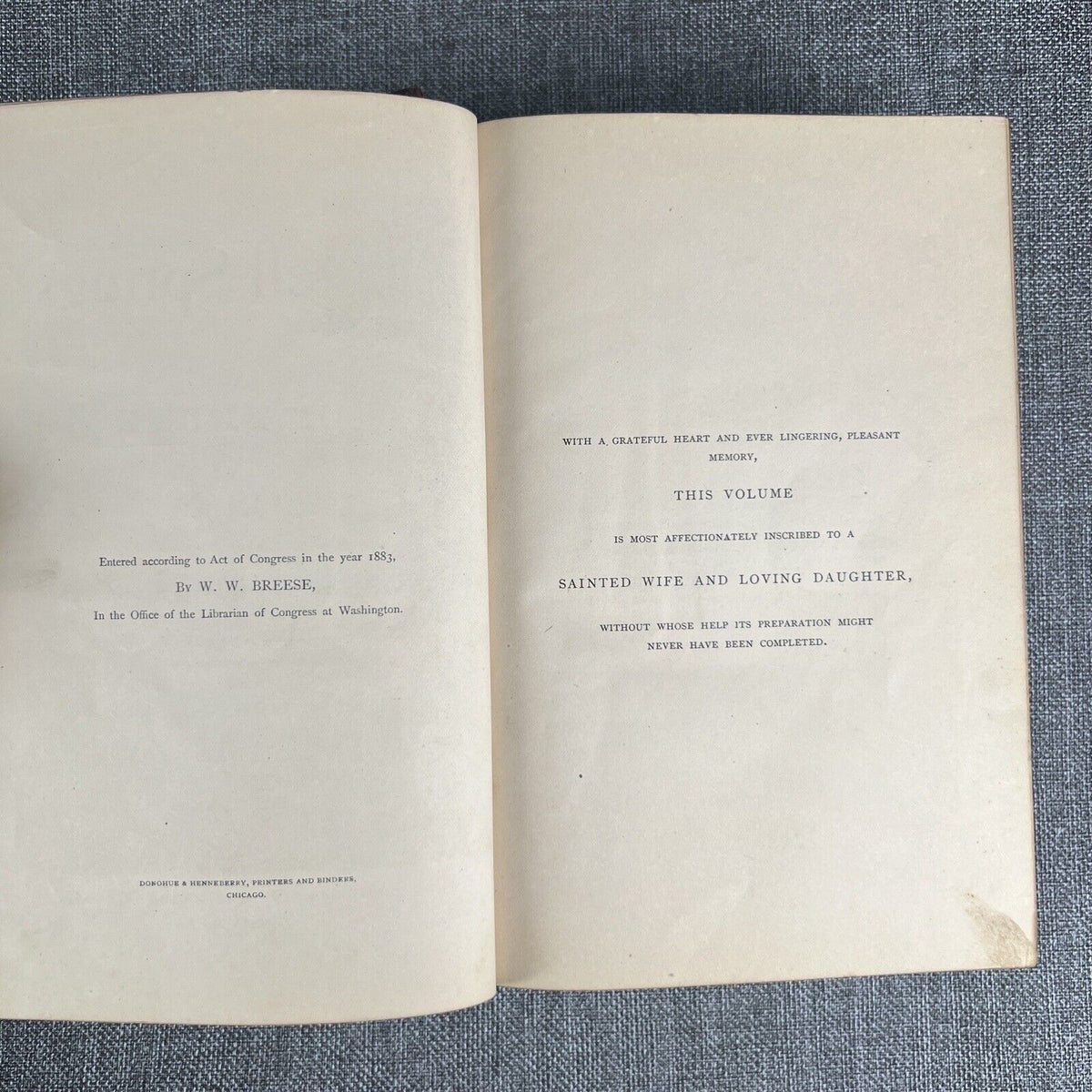 1883 Well Springs Of Truth Upon The Kings Highway To Peace Prosperity W.W Breese