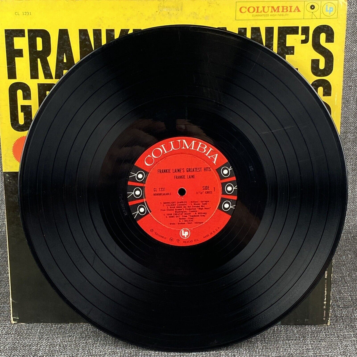 Frankie Laine's Greatest Hits Vinyl Record Columbia 6 Eye