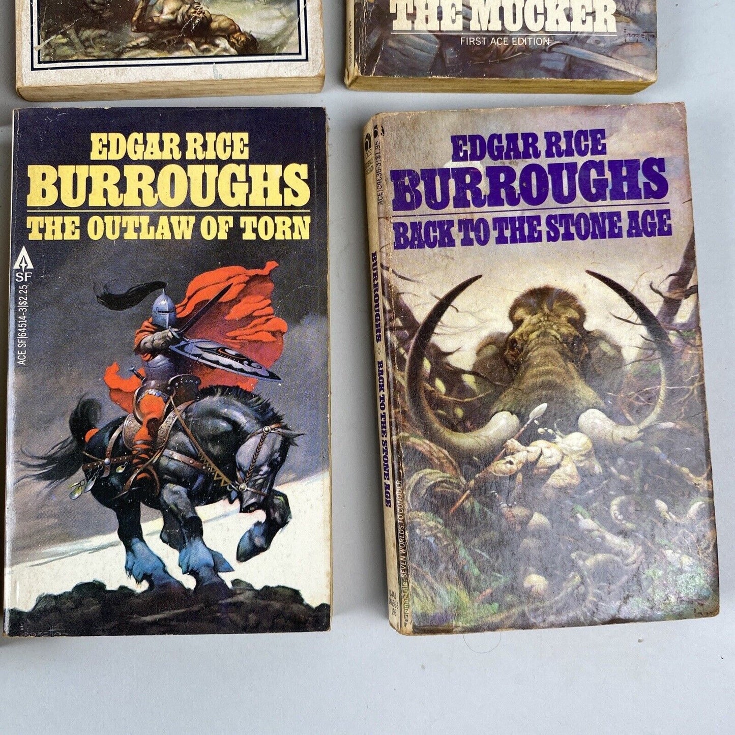 Edgar Rice Burroughs Lot of 14 Fantasy Fiction Paperback Books Tarzan Mad King