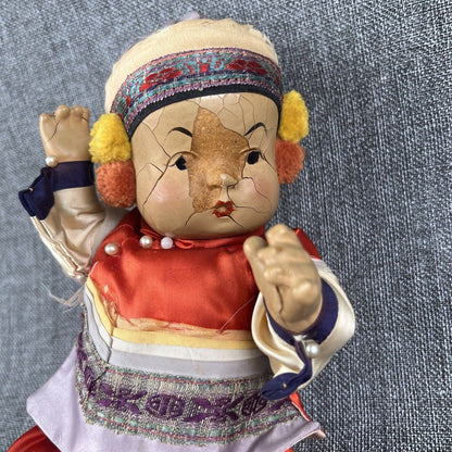 Vintage Composition Ming Ming Baby 10" Doll All Original (As, Is)