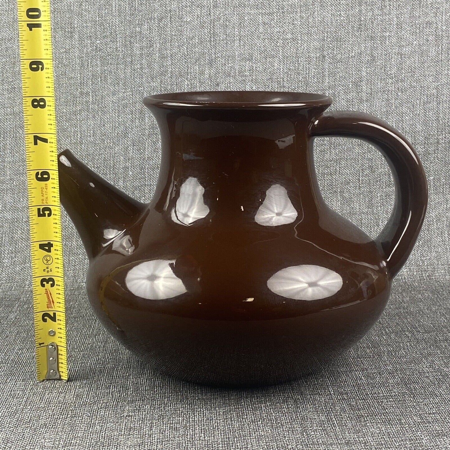 Ceramic Pottery Pitcher CANTAGALLI FLORENCE ITALY Mid-Century 8" Tall