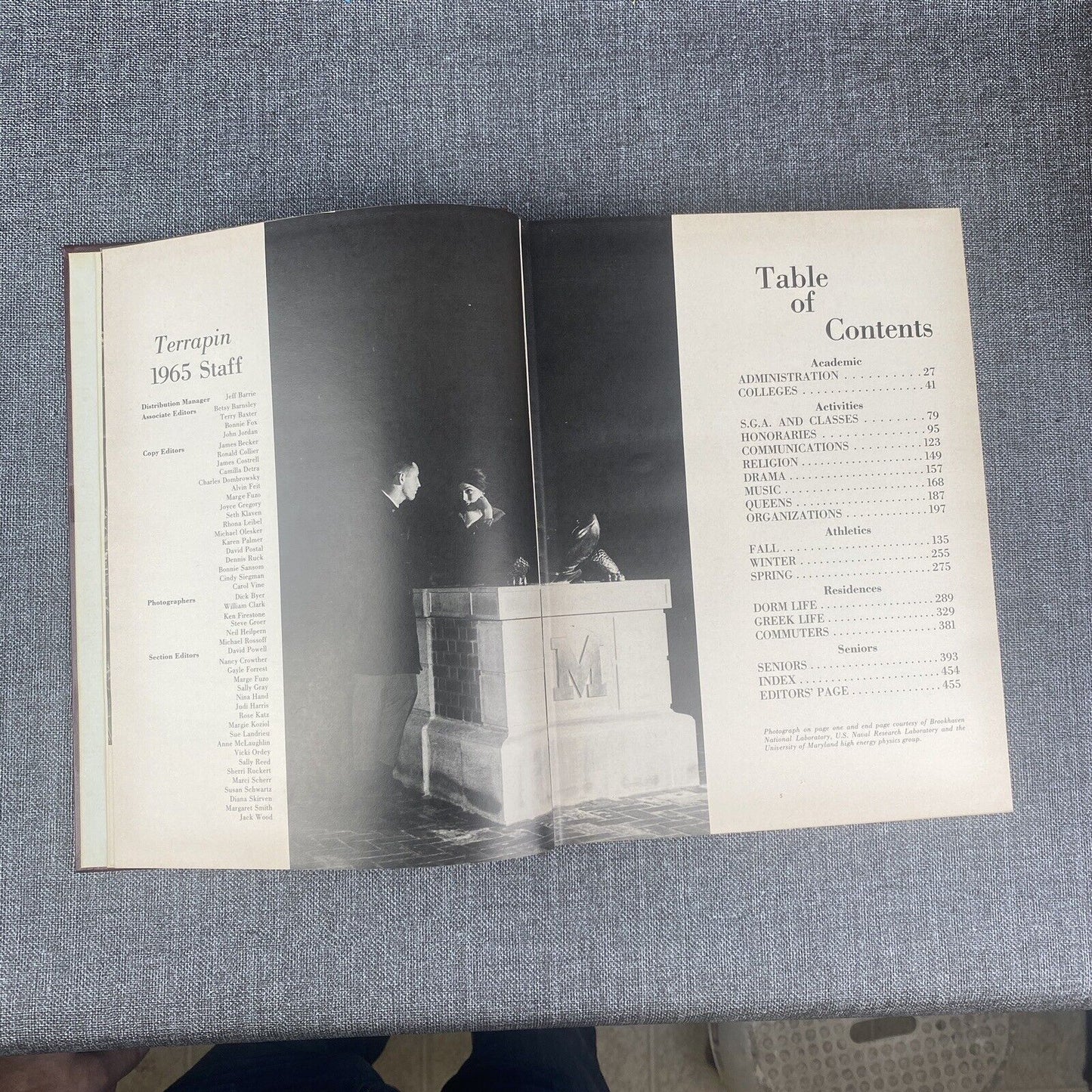 1965 Terrapin UNIVERSITY OF MARYLAND College Yearbook - GREAT PHOTOS