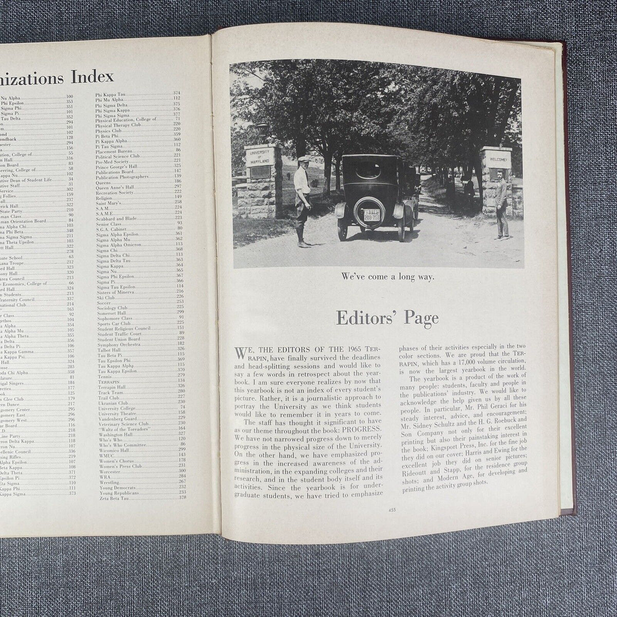 1965 Terrapin UNIVERSITY OF MARYLAND College Yearbook - GREAT PHOTOS