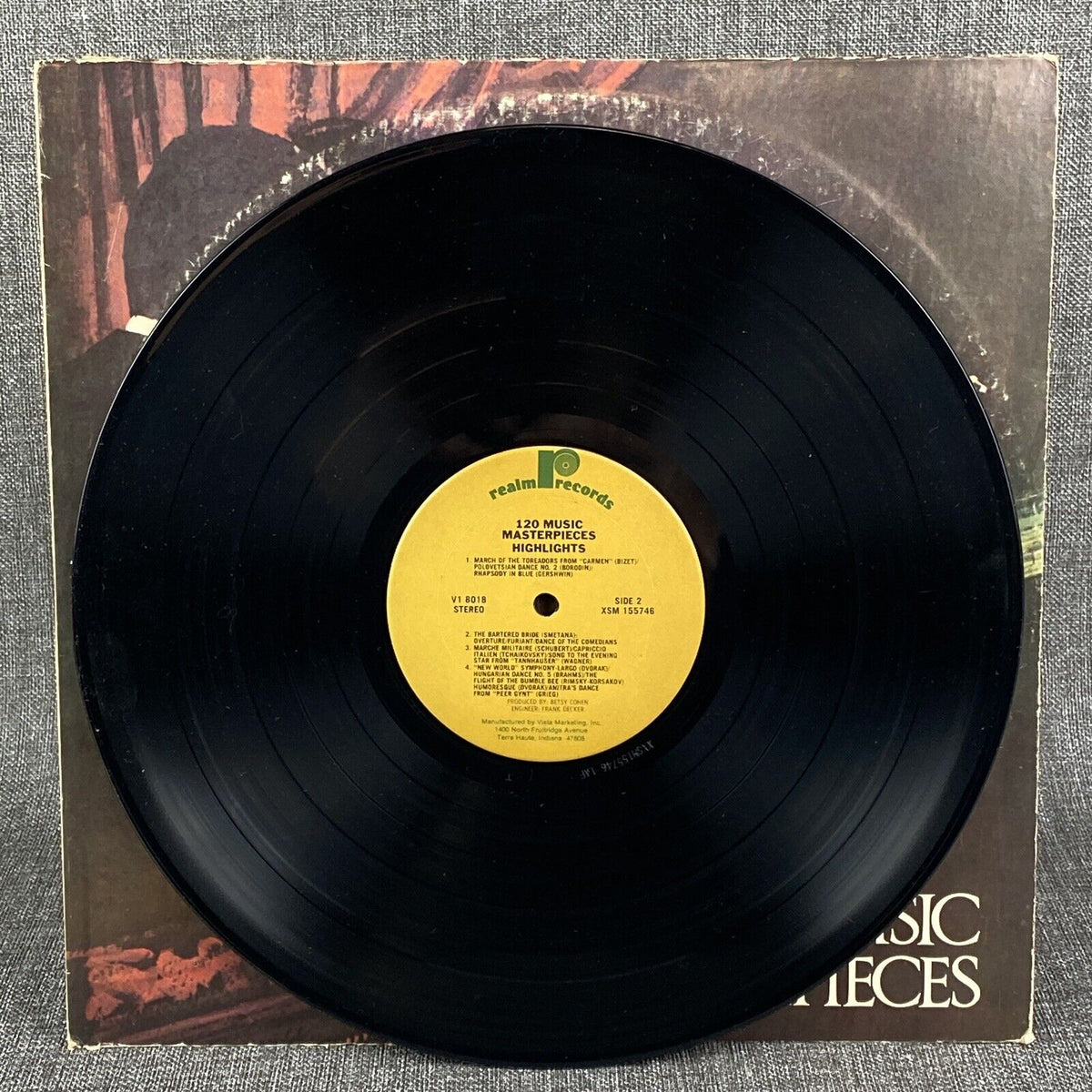 120 Music Masterpieces Highlights 2 Vinyl Records Tschaikonsky , Mozart etc...