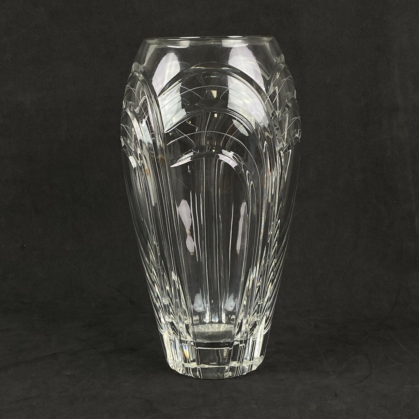 Vintage Rogaska Crystal Glass Vase 10" tall