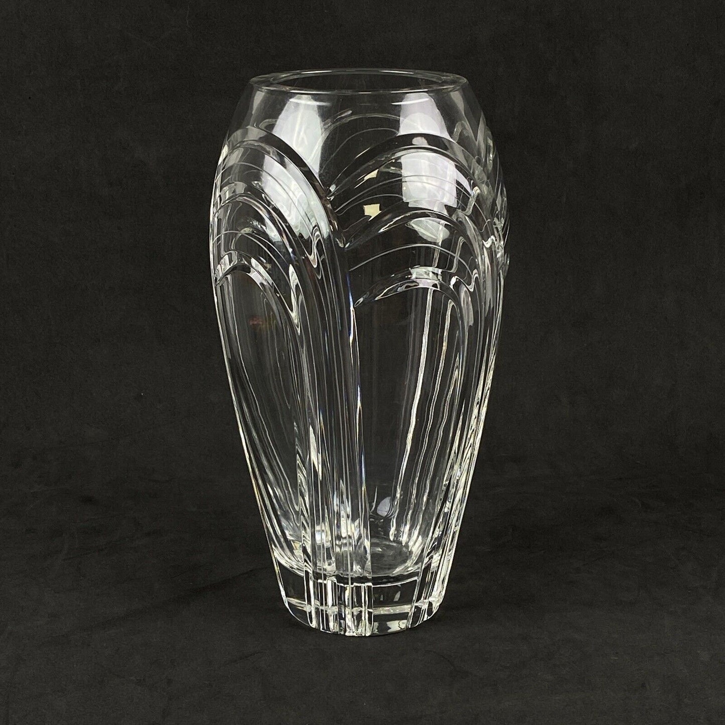 Vintage Rogaska Crystal Glass Vase 10" tall