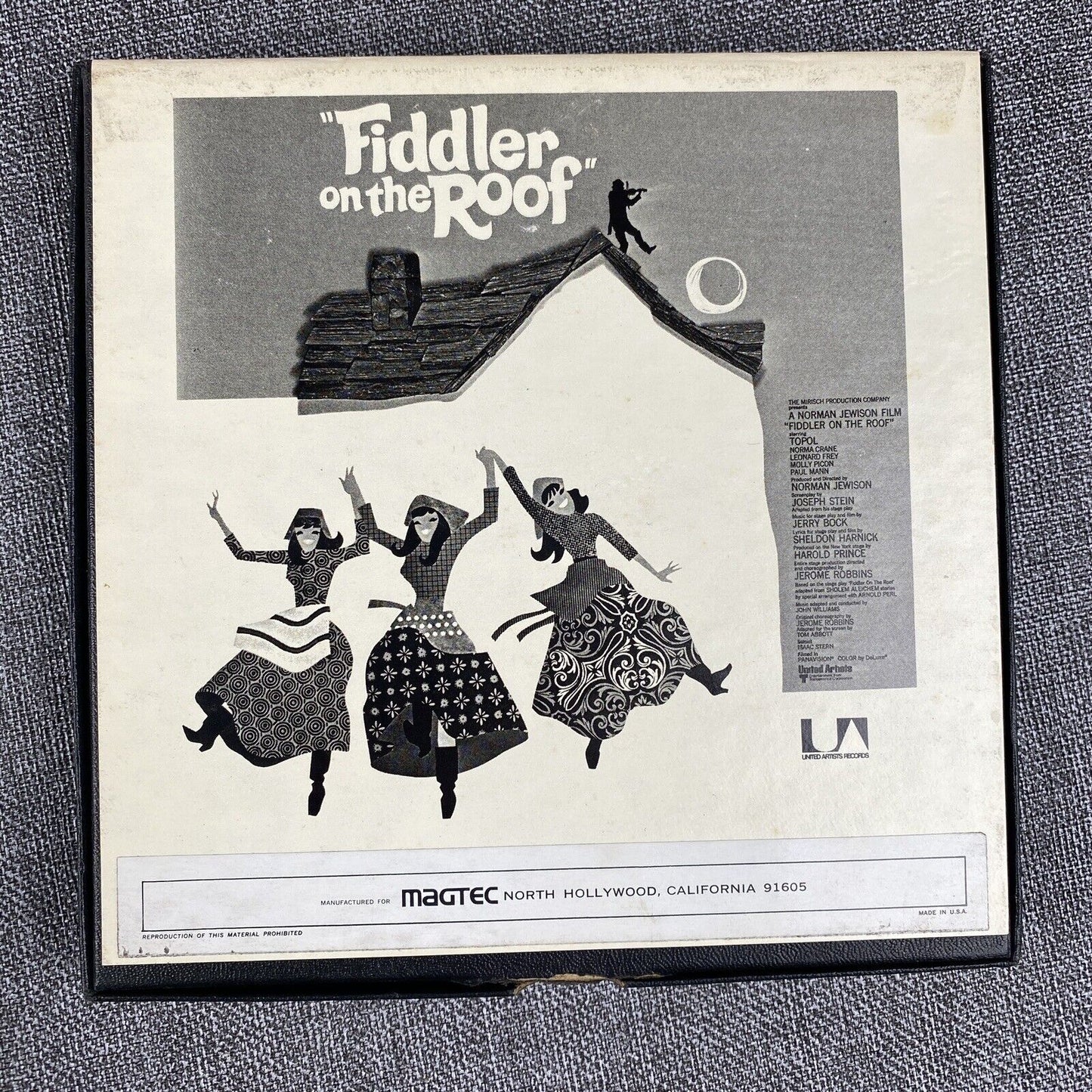 Fiddler On The Roof Soundtrack John Williams Reel to Reel Tape 3 3/4 IPS 1971