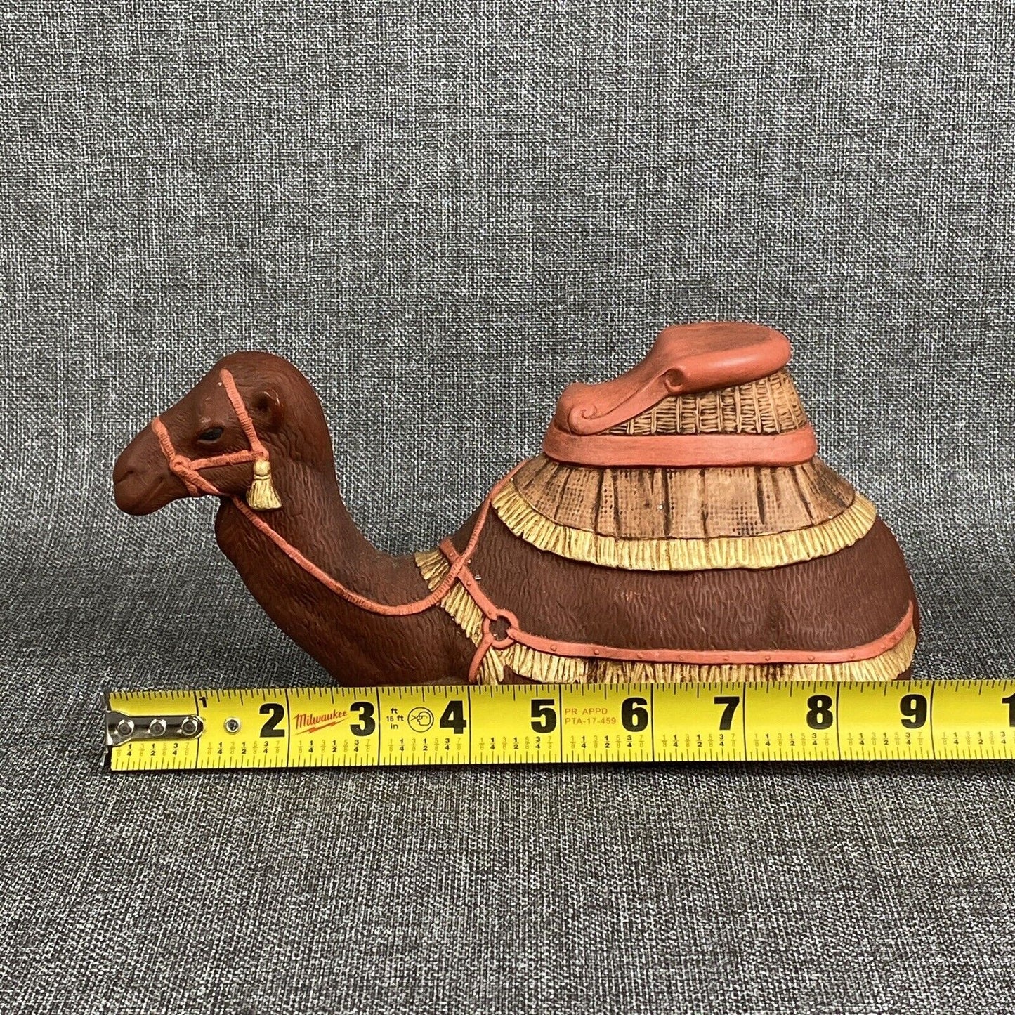 Vintage Nativity Scene Ceramic Camel Replacement  - 9" long Christmas Decoration
