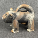 Vintage Unique Cat Pottery Sculpture Bank by Little Mountain Pottery (READ)