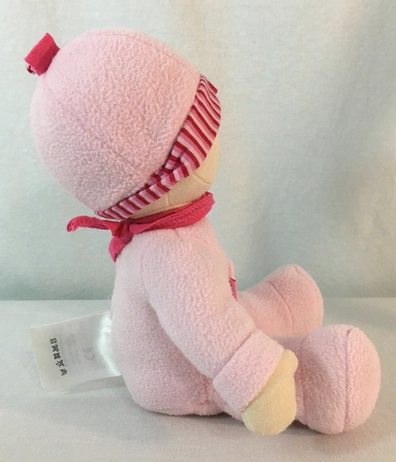 7" Sitting HABA Soft Plush German Baby Doll Pink Lovey Stuffed Washable