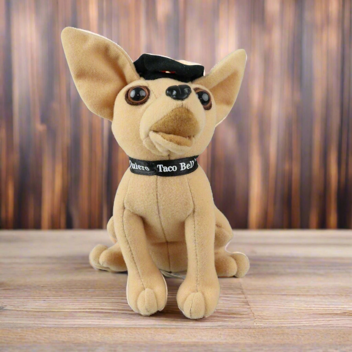 Taco Bell Chihuahua w/black hat Toy Applause '98 Yo Quiero