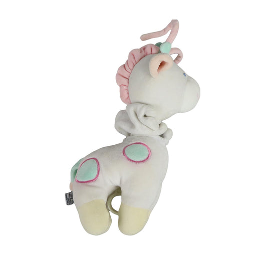 Little Me Pull String White Horse Baby Toy Plush