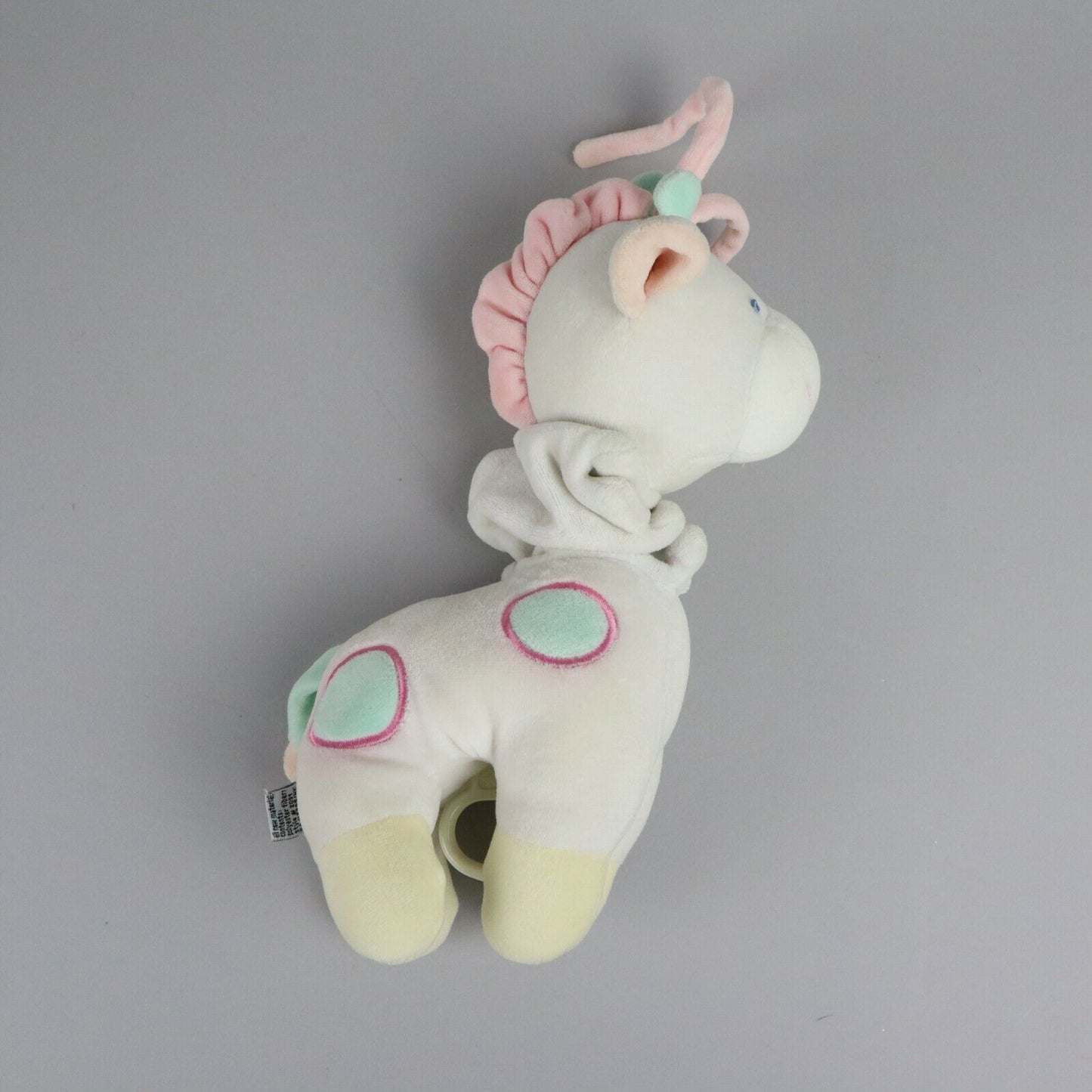 Little Me Pull String White Horse Baby Toy Plush