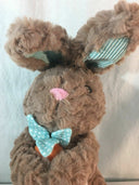 Animal Adventure 16" Brown & Beige Bunny Rabbit With Carrot Stuffed Plush