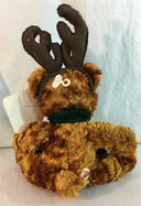 Dan Dee 9"  Laurell's Attic Plush Bear with Reindeer Ears