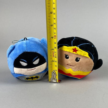 Hallmark Plush Batman & Wonder Woman Circular Plushies 4in