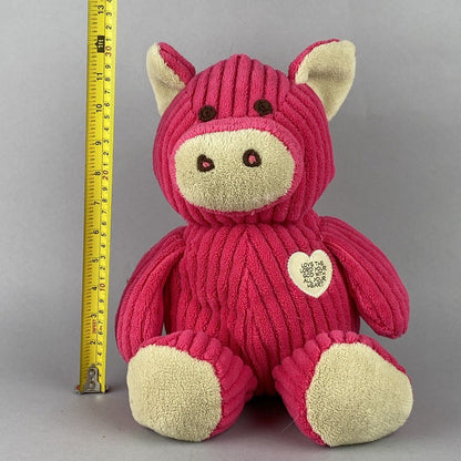 Animal Adventure Pink Pig Plush 12" Love the Lord Thy God with All Thy Heart