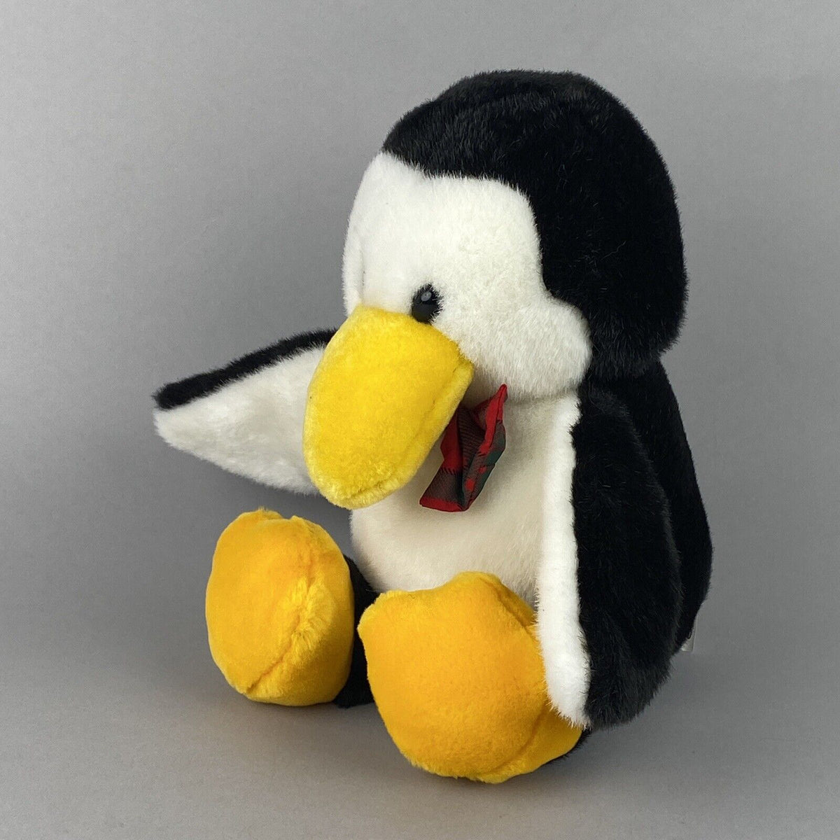 Commonwealth Penguin Wearing a Bow Plush Stuffed Animal 10"